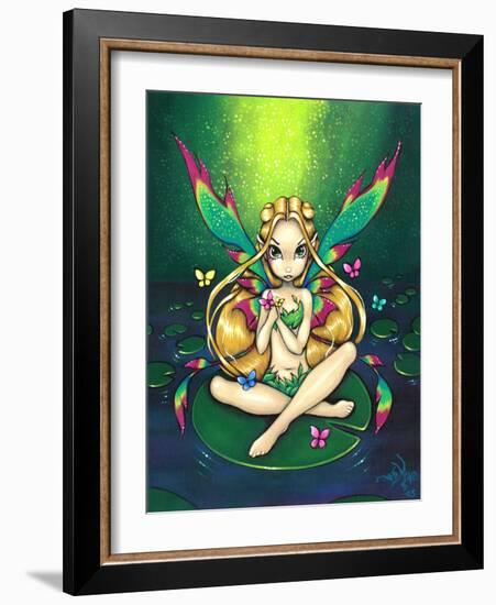 Waterlily Fairy-Jasmine Becket-Griffith-Framed Art Print
