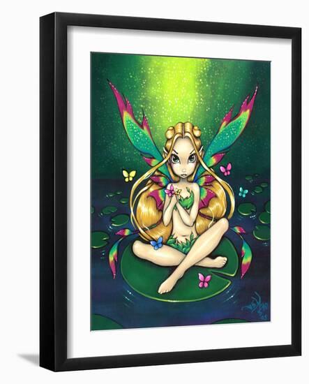 Waterlily Fairy-Jasmine Becket-Griffith-Framed Art Print