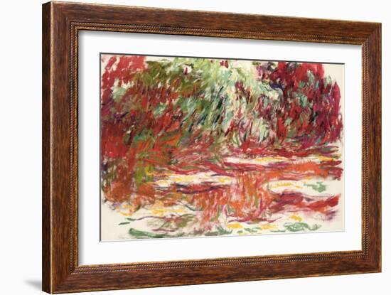 Waterlily Pond, 1918-19-Claude Monet-Framed Giclee Print
