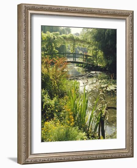 Waterlily Pond and Bridge in Monet's Garden, Giverny, Haute Normandie (Normandy), France, Europe-Ken Gillham-Framed Photographic Print