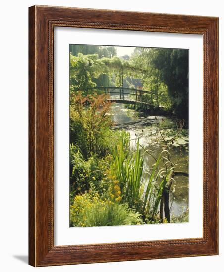 Waterlily Pond and Bridge in Monet's Garden, Giverny, Haute Normandie (Normandy), France, Europe-Ken Gillham-Framed Photographic Print