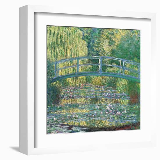 Waterlily Pond Green Harmony-Claude Monet-Framed Art Print