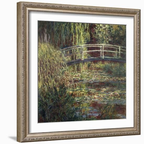 Waterlily Pond: Pink Harmony, 1900-Claude Monet-Framed Art Print