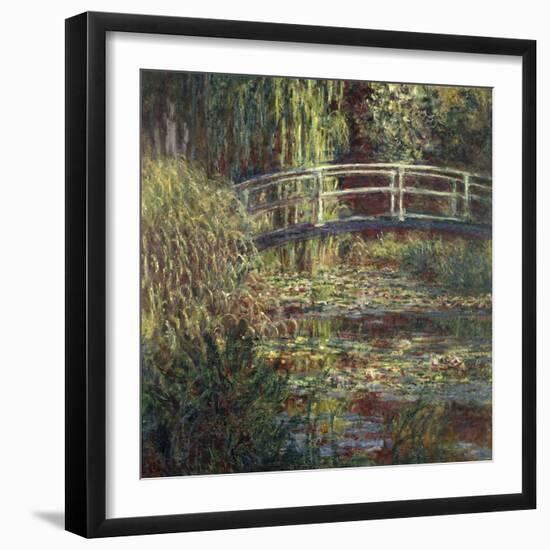 Waterlily Pond: Pink Harmony, 1900-Claude Monet-Framed Art Print