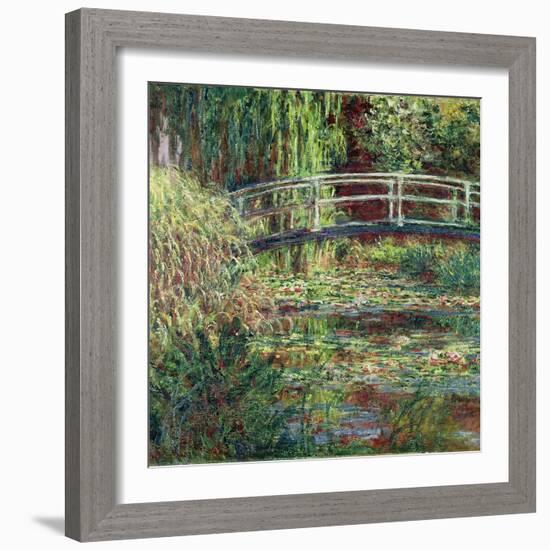 Waterlily Pond, Pink Harmony (Le Bassin Aux Nymphéas, Harmonie Ros)-Claude Monet-Framed Giclee Print