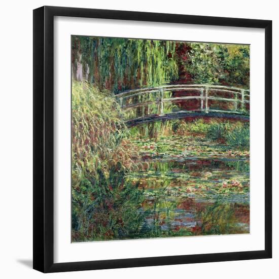 Waterlily Pond, Pink Harmony (Le Bassin Aux Nymphéas, Harmonie Ros)-Claude Monet-Framed Giclee Print