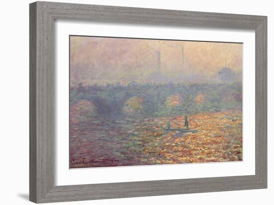 Waterloo Bridge, 1900-Claude Monet-Framed Giclee Print