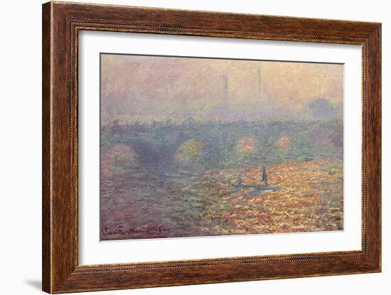 Waterloo Bridge, 1900-Claude Monet-Framed Giclee Print