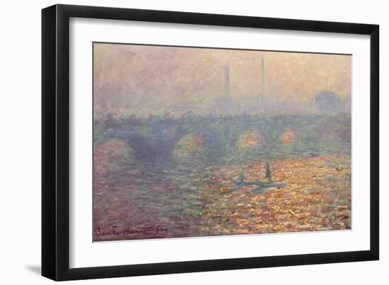 Waterloo Bridge, 1900-Claude Monet-Framed Giclee Print