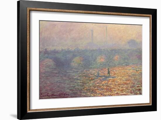 Waterloo Bridge, 1900-Claude Monet-Framed Giclee Print