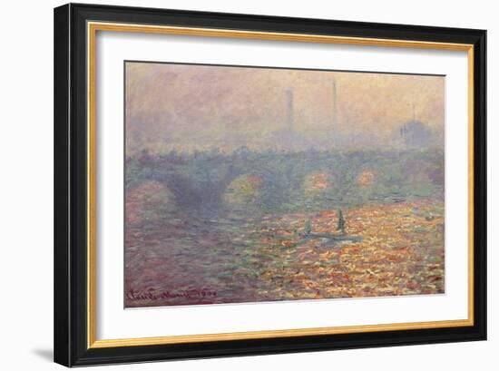 Waterloo Bridge, 1900-Claude Monet-Framed Giclee Print