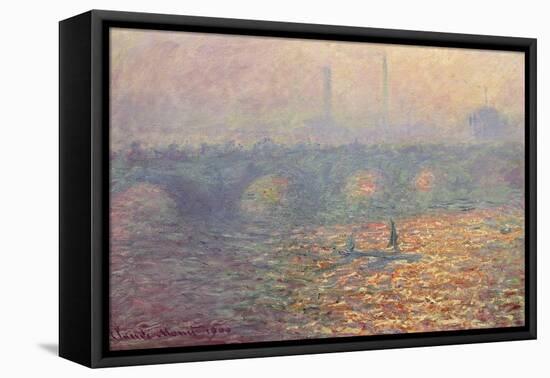 Waterloo Bridge, 1900-Claude Monet-Framed Premier Image Canvas