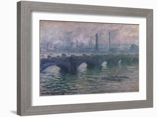 Waterloo Bridge, 1901-Claude Monet-Framed Giclee Print