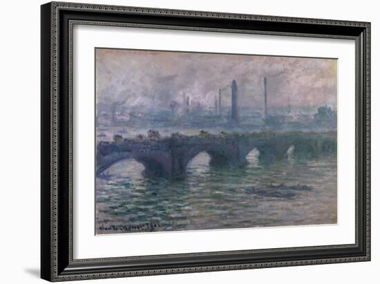 Waterloo Bridge, 1901-Claude Monet-Framed Giclee Print