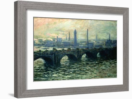 Waterloo Bridge, 1902-Claude Monet-Framed Giclee Print