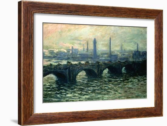 Waterloo Bridge, 1902-Claude Monet-Framed Giclee Print