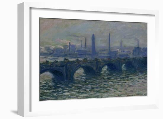 Waterloo Bridge, 1902-Claude Monet-Framed Giclee Print