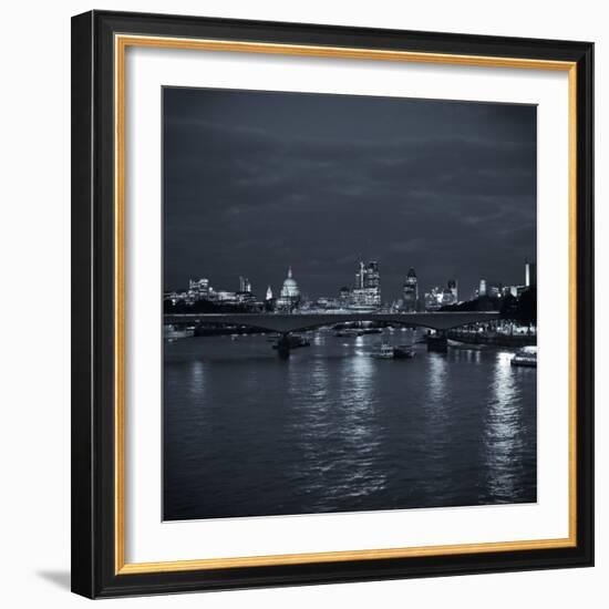 Waterloo Bridge and River Thames, London, England-Jon Arnold-Framed Photographic Print