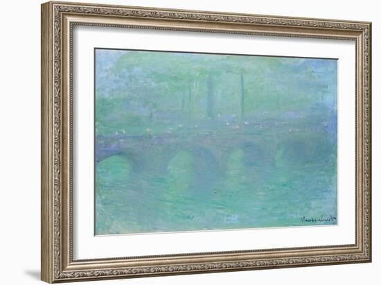 Waterloo Bridge at Dusk, 1904-Claude Monet-Framed Giclee Print