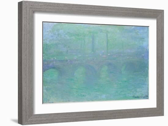 Waterloo Bridge at Dusk, 1904-Claude Monet-Framed Giclee Print
