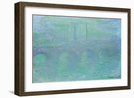 Waterloo Bridge at Dusk, 1904-Claude Monet-Framed Giclee Print