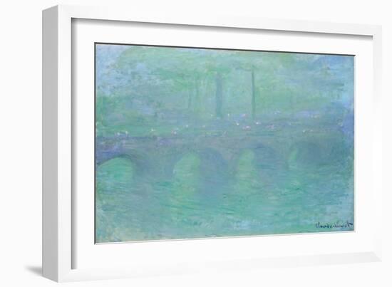 Waterloo Bridge at Dusk, 1904-Claude Monet-Framed Giclee Print