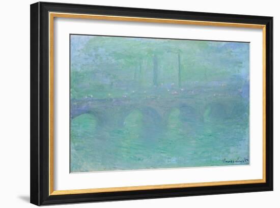 Waterloo Bridge at Dusk, 1904-Claude Monet-Framed Giclee Print