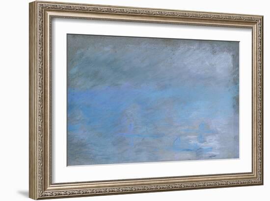 Waterloo Bridge, Brouillard, 1901-Claude Monet-Framed Giclee Print