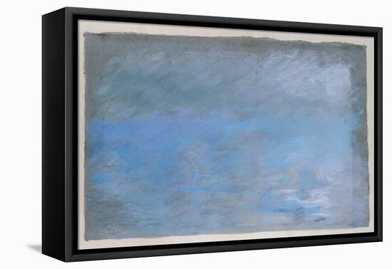 Waterloo Bridge, Brouillard, Pastel on Blue Paper 1901-Edgar Degas-Framed Premier Image Canvas