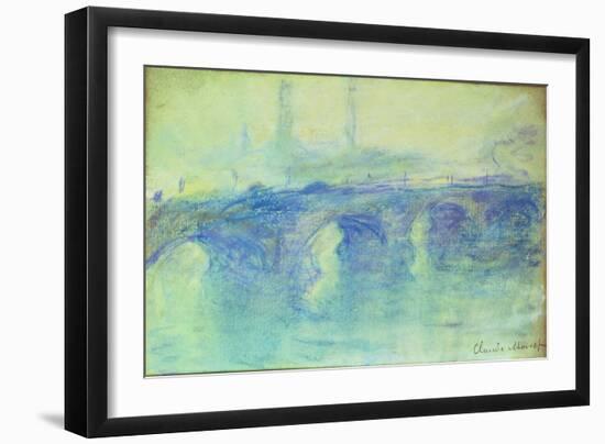 Waterloo Bridge, C.1899-Claude Monet-Framed Giclee Print