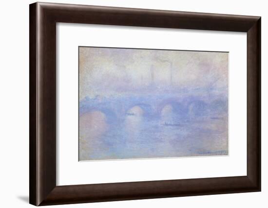 Waterloo Bridge: Effect of Mist, 1903-Claude Monet-Framed Giclee Print