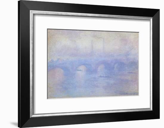 Waterloo Bridge: Effect of Mist, 1903-Claude Monet-Framed Giclee Print