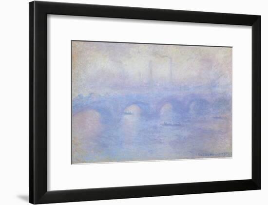 Waterloo Bridge: Effect of Mist, 1903-Claude Monet-Framed Giclee Print