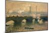 Waterloo Bridge, Gray Day, 1903-Claude Monet-Mounted Giclee Print