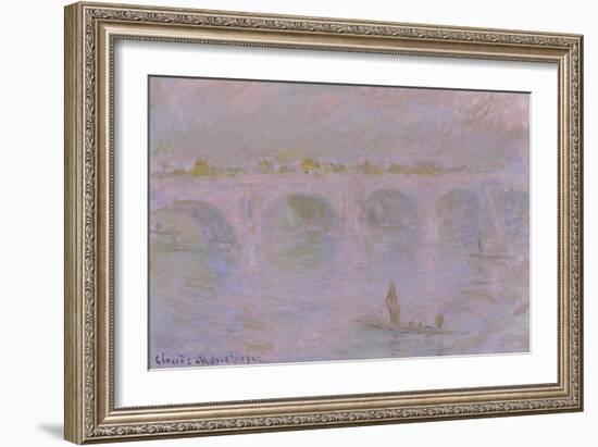 Waterloo Bridge in London, 1902-Claude Monet-Framed Giclee Print