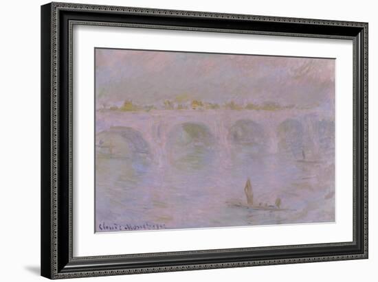 Waterloo Bridge in London, 1902-Claude Monet-Framed Giclee Print