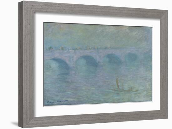 Waterloo Bridge in the Fog, 1903-Claude Monet-Framed Giclee Print