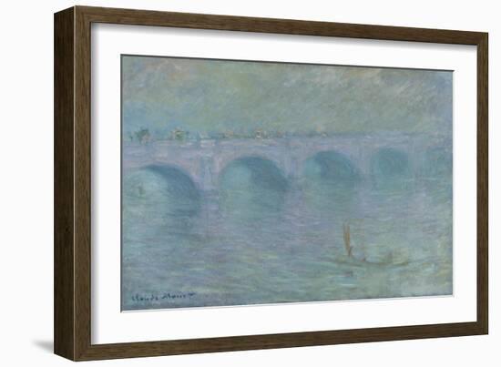 Waterloo Bridge in the Fog, 1903-Claude Monet-Framed Giclee Print