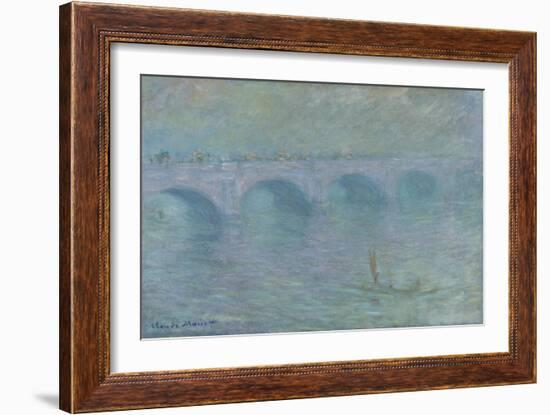 Waterloo Bridge in the Fog, 1903-Claude Monet-Framed Giclee Print