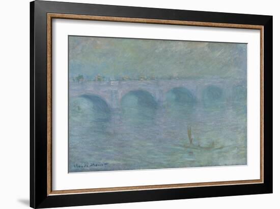 Waterloo Bridge in the Fog, 1903-Claude Monet-Framed Giclee Print