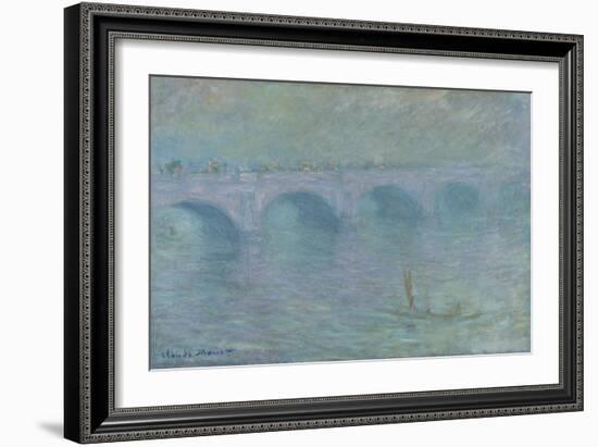 Waterloo Bridge in the Fog, 1903-Claude Monet-Framed Giclee Print