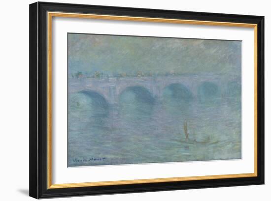 Waterloo Bridge in the Fog, 1903-Claude Monet-Framed Giclee Print