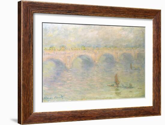 Waterloo Bridge (Light Effects)-Claude Monet-Framed Giclee Print