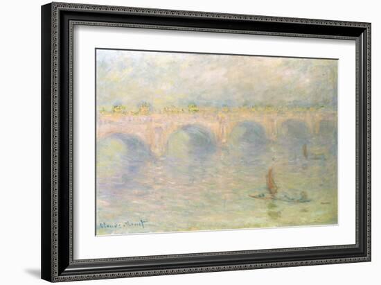 Waterloo Bridge (Light Effects)-Claude Monet-Framed Giclee Print