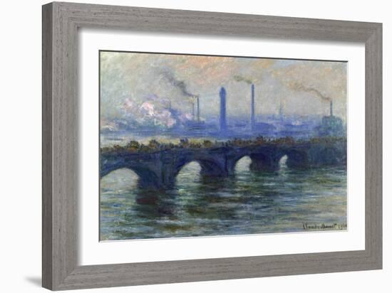 Waterloo Bridge, London, 1900-Claude Monet-Framed Giclee Print