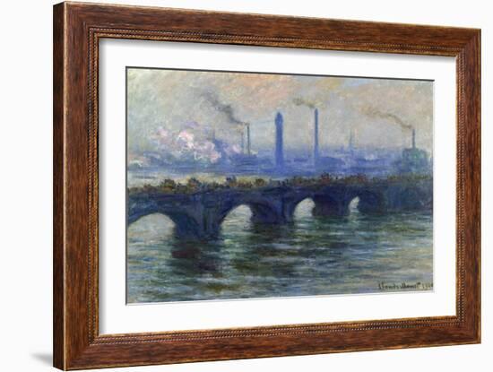 Waterloo Bridge, London, 1900-Claude Monet-Framed Giclee Print