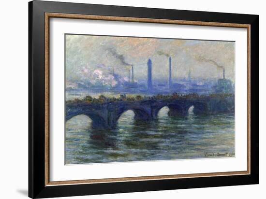 Waterloo Bridge, London, 1900-Claude Monet-Framed Giclee Print