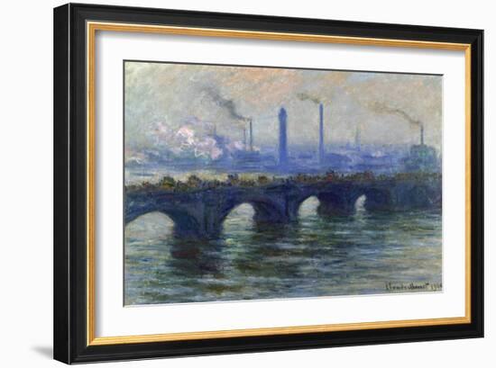 Waterloo Bridge, London, 1900-Claude Monet-Framed Giclee Print