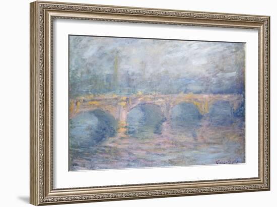 Waterloo Bridge, London, at Sunset, 1904-Claude Monet-Framed Giclee Print
