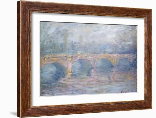 Waterloo Bridge, London, at Sunset, 1904-Claude Monet-Framed Giclee Print